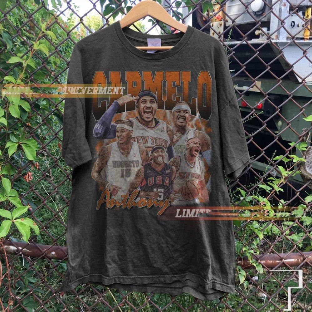 Carmelo Anthony Shirt, Basketball Shirt, Classic 90S Graphic Tee